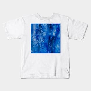 Deepest navy watercolor Kids T-Shirt